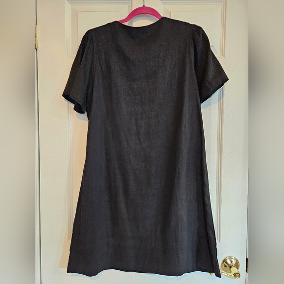 Black linen dress - Picture 6 of 10